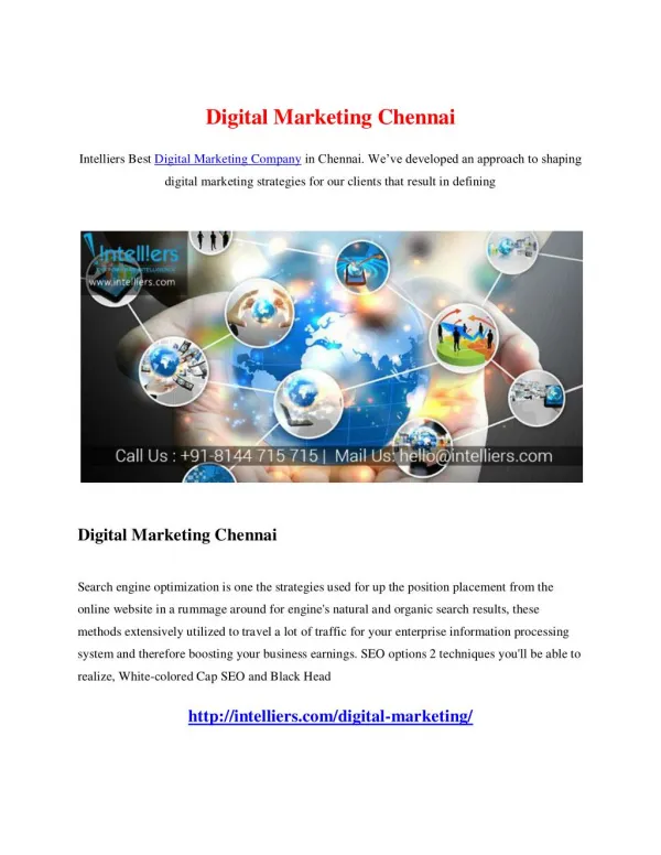 Digital Marketing Chennai