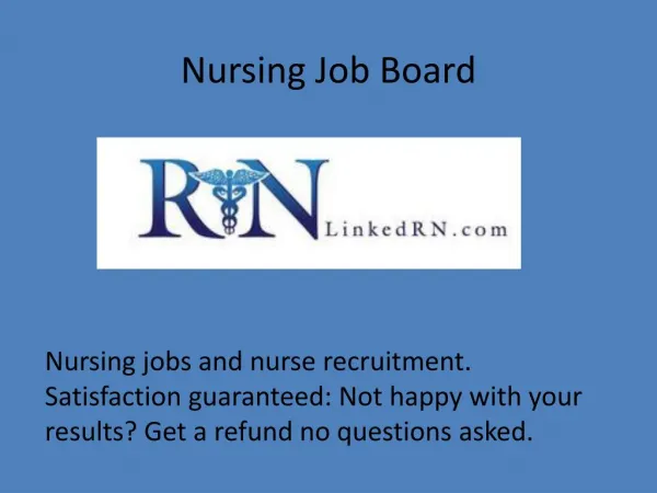 Nursing Job Board
