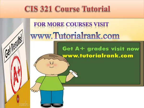 CIS 321 Course Tutorial/TutorialRank