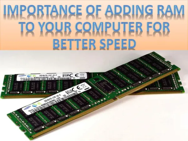 Forthworth Technologies - Importance of ram for the computer system