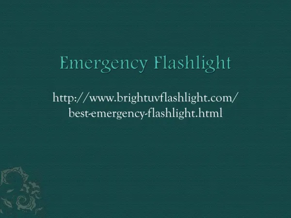 Emergency Flashlight