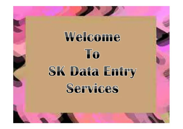 Leading Data Entry Work Company