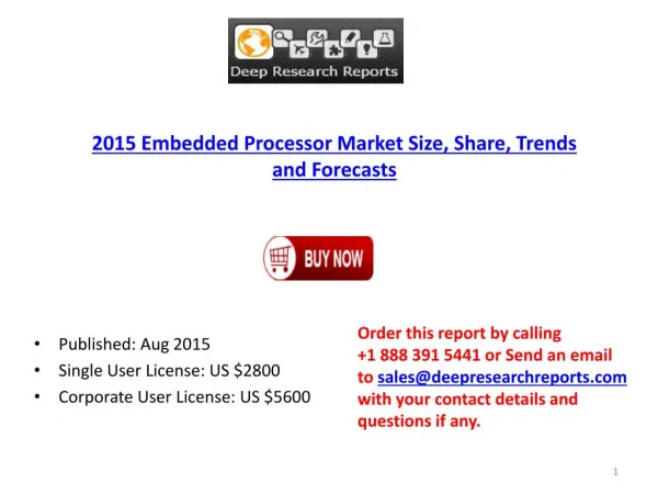 Global Embedded Processor Industry 2015 Research Report