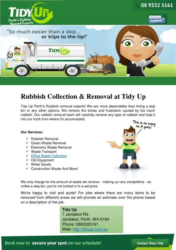 Rubbish Collection & Removal at Tidy Up