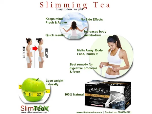 Slimming Tea- Completely Safe Product For Weight Loss