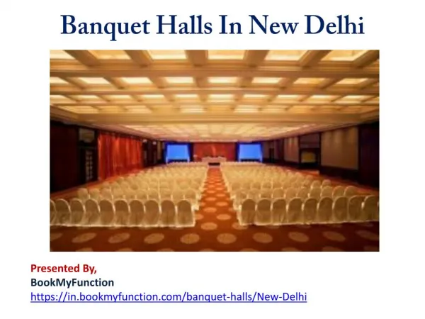 Banquet Halls in New Delhi