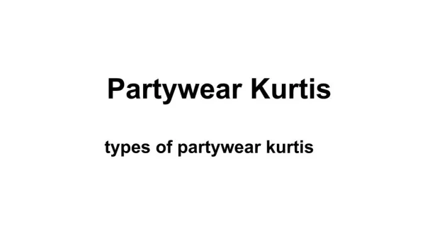 Different Styles you can carry with Party Wear Kurtis