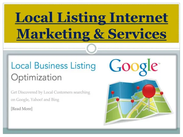 Local Listing Internet Marketing & Services