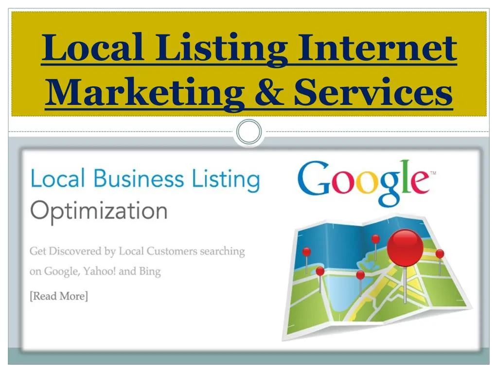 local listing internet marketing services