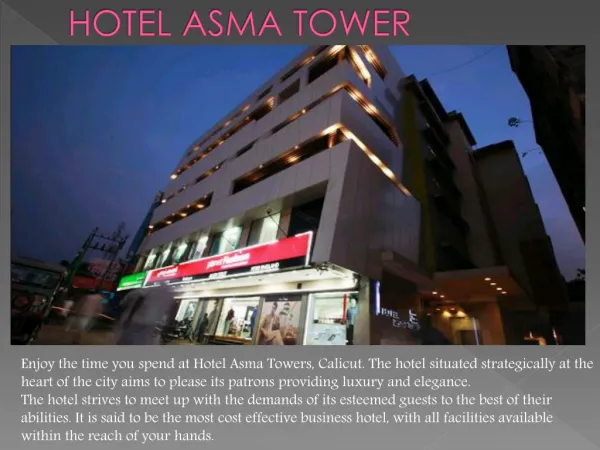 Hotel Asma Tower