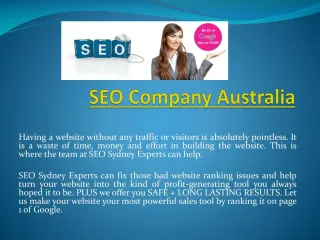 Digital Marketing Australia - slide 1