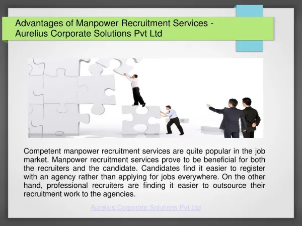 4 Advantages of Manpower Recruitment Services