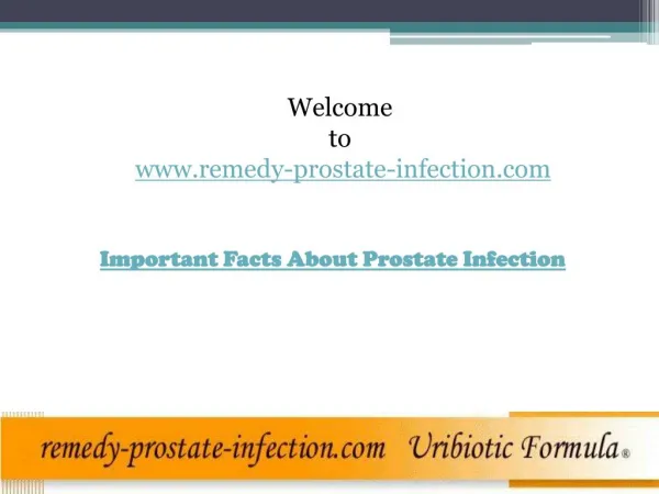 Important FactsAbout Prostate Infection