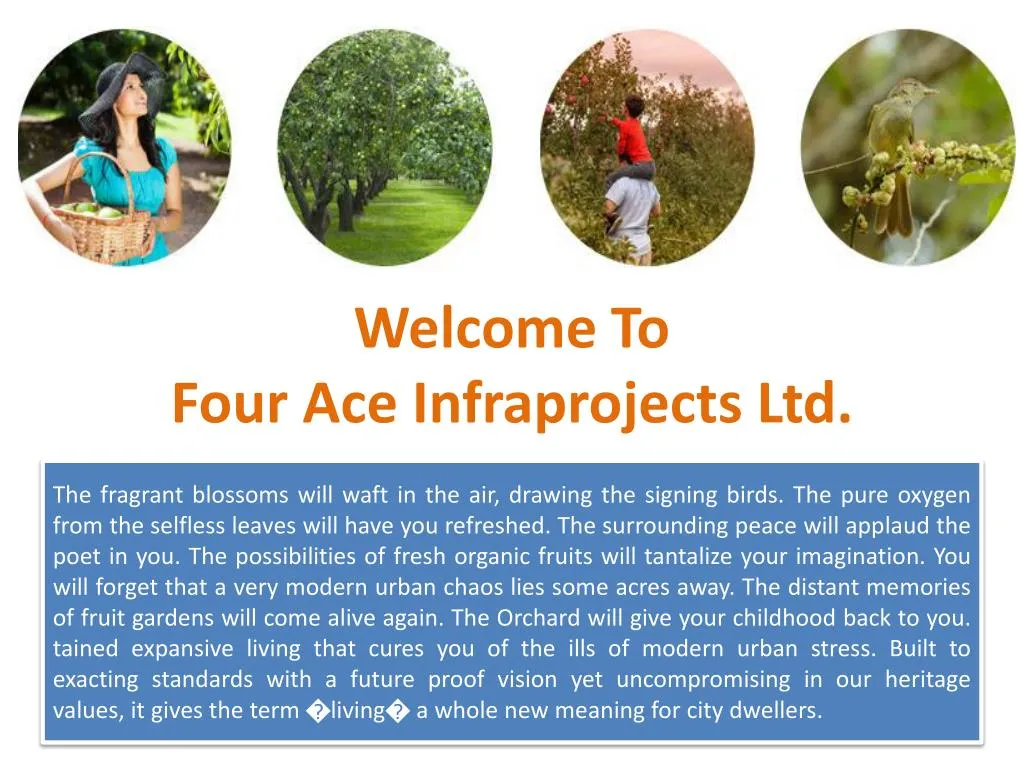 welcome to four ace infraprojects ltd