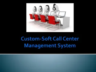 Custom soft call center management system - slide 1