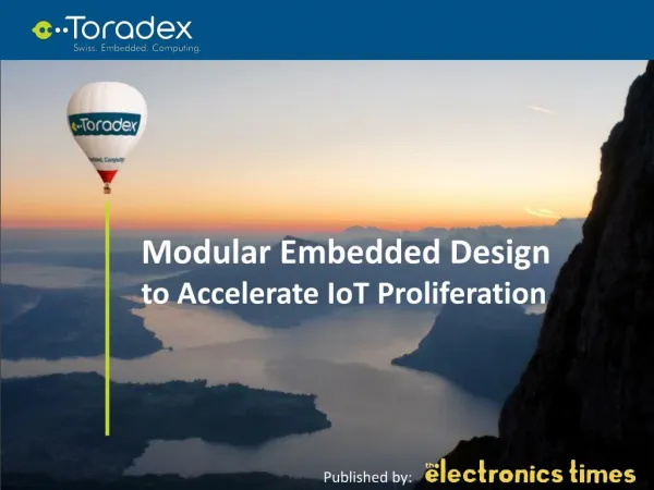 Modular Embedded Design to Accelerate IoT Proliferation