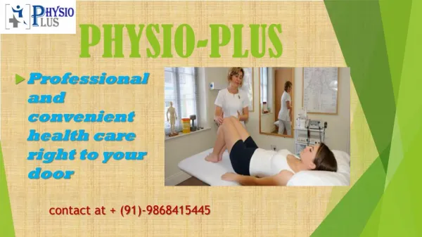 physiotherapy clinic in palam vihar gurgaon