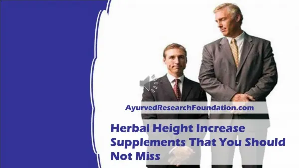 Herbal Height Increase Supplements That You Should Not Miss