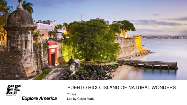 Puerto rico : island of natural wonders