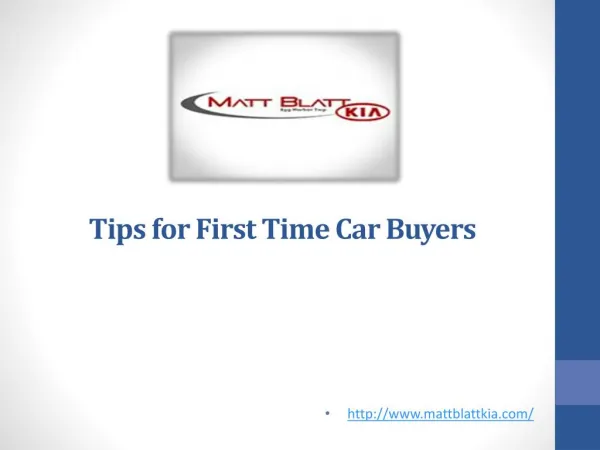 Tips for First Time Car Buyers