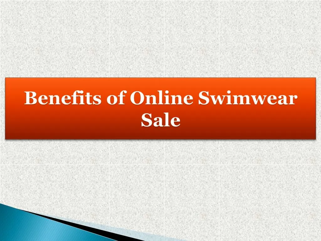 benefits of online swimwear sale