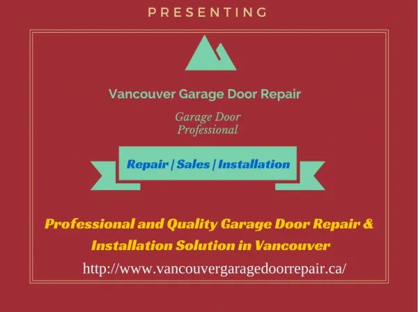 Garage Door Installation | Garage Door Opener & Repair Services in Vancouver