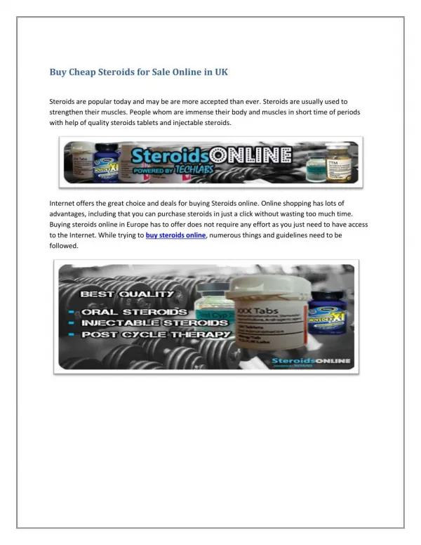 Buy Cheap Steroids for Sale Online