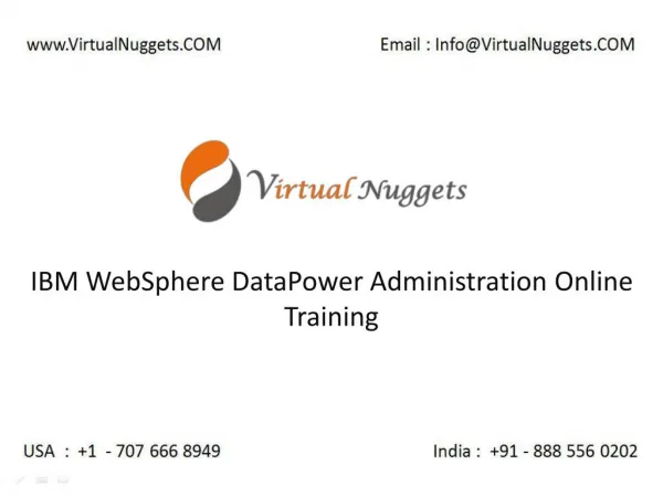 IBM WebSphere DataPower Online Training Services at VirtualNuggets