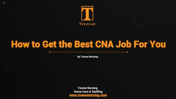 How to Find the Best CNA Job For You