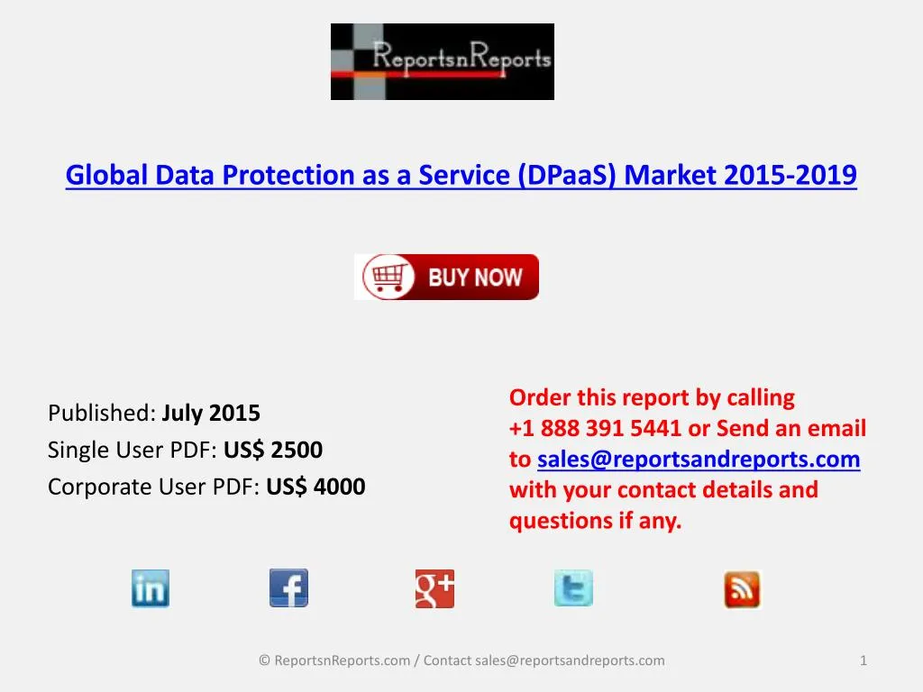 global data protection as a service dpaas market 2015 2019