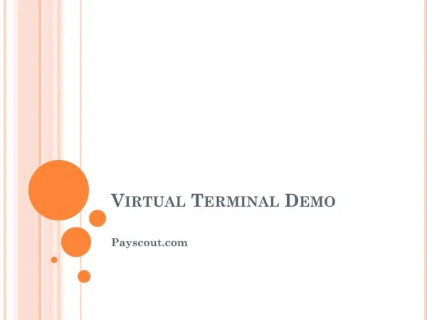 Virtual Terminal Software