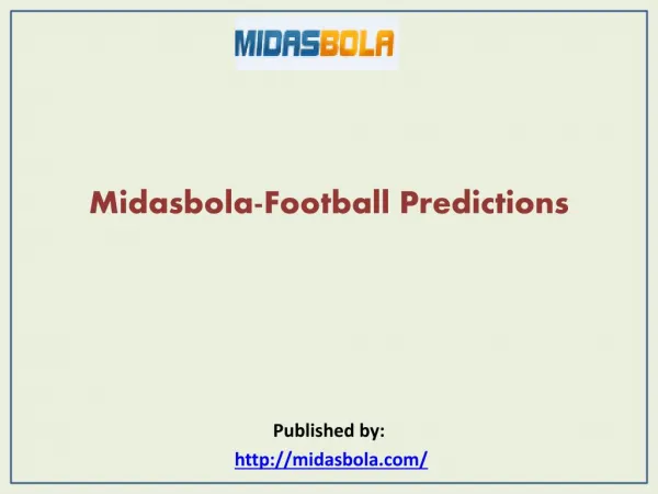 Midasbola-Football Predictions