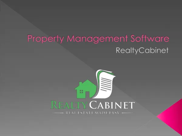 RealtyCabinet - Property Management Software