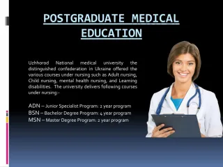 Postgraduate medical education for international students - slide 1