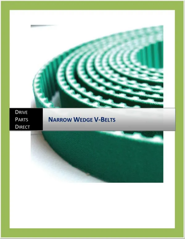 Narrow Wedge V Belts | Drive Parts Direct