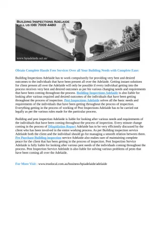 Obtain Complete Hassle Free Services Over all Your Building Needs with Complete Ease: - slide 1