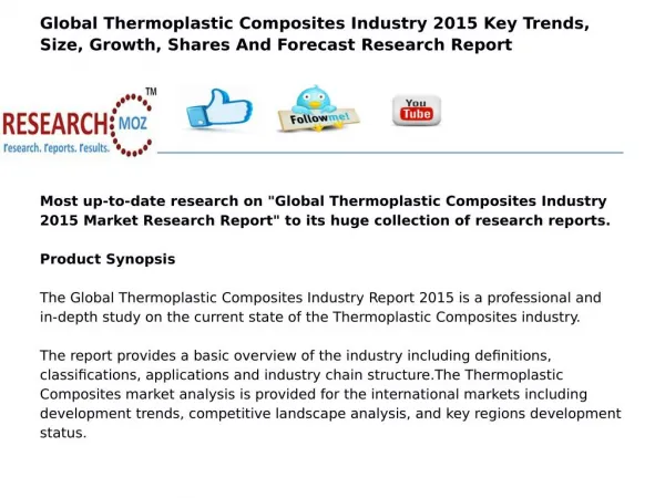 Global Thermoplastic Composites Industry 2015 Market Research Report