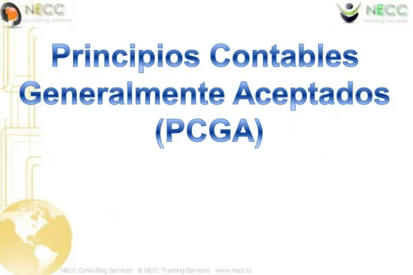 Principios Contables Generalmente Aceptados PCGA