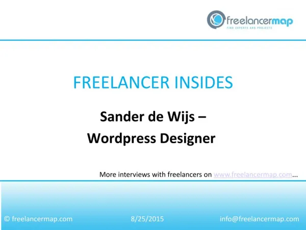 Sander de Wijs - Wordpress Designer