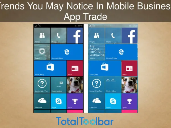 Trends You May Notice In Mobile Business App Trade