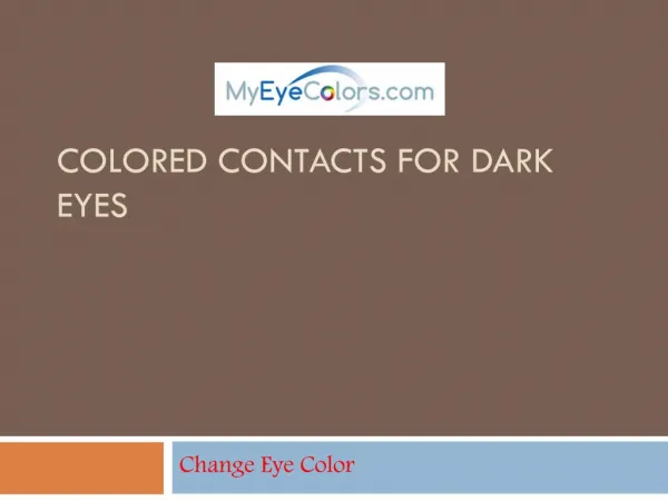 colored contacts for dark eyes