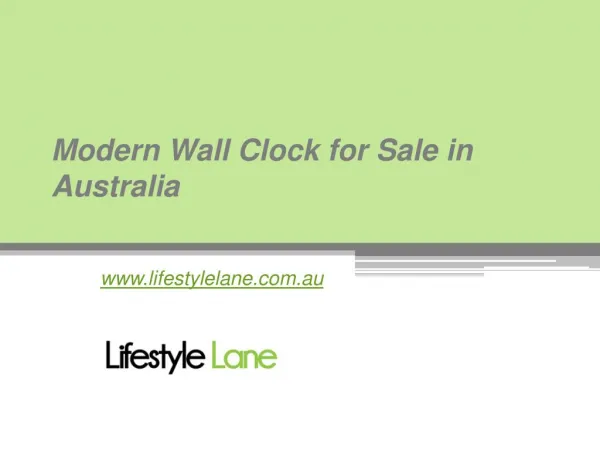 Latest Collection of Modern Wall Clocks in in Australia - www.lifestylelane.com.au