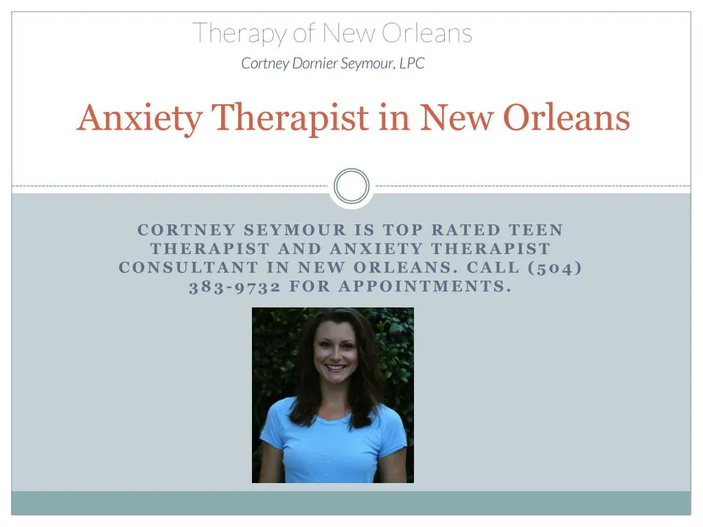 anxiety therapist in new orleans