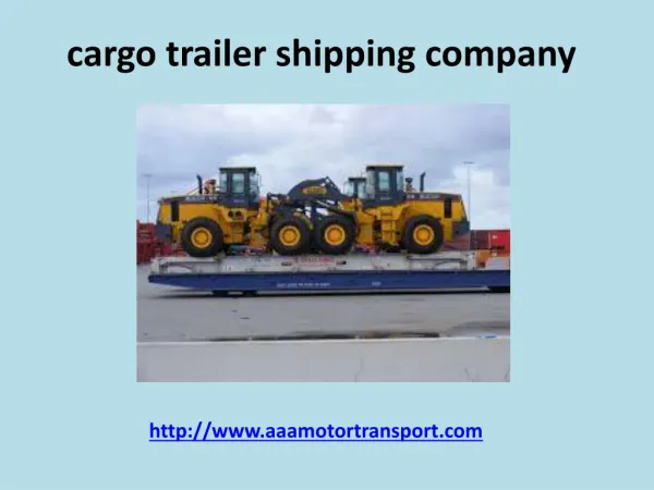 Heavy Equipment Shipping company