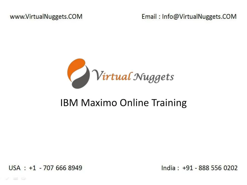 ibm maximo online training