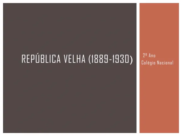 Republica Velha