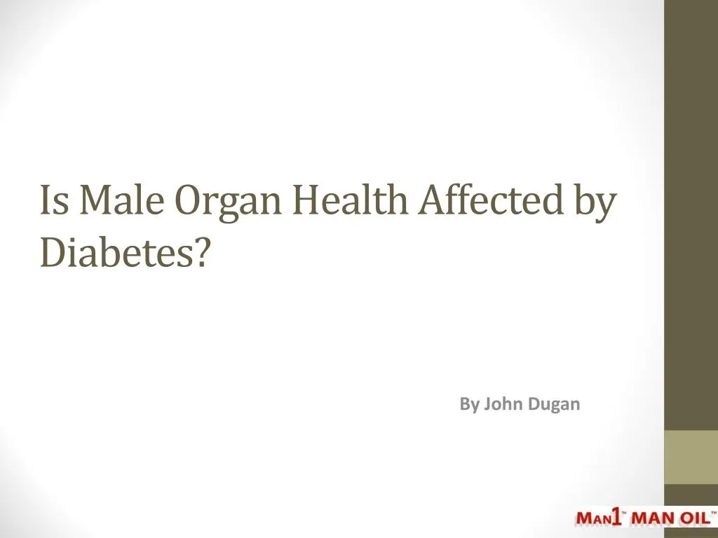 is male organ health affected by diabetes