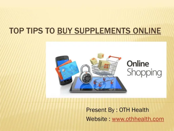 Tips To Buy Supplements Online