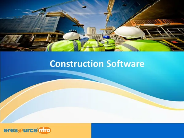 Construction ERP | ERP for Construction | Software for Construction Company - eresource nfra ERP