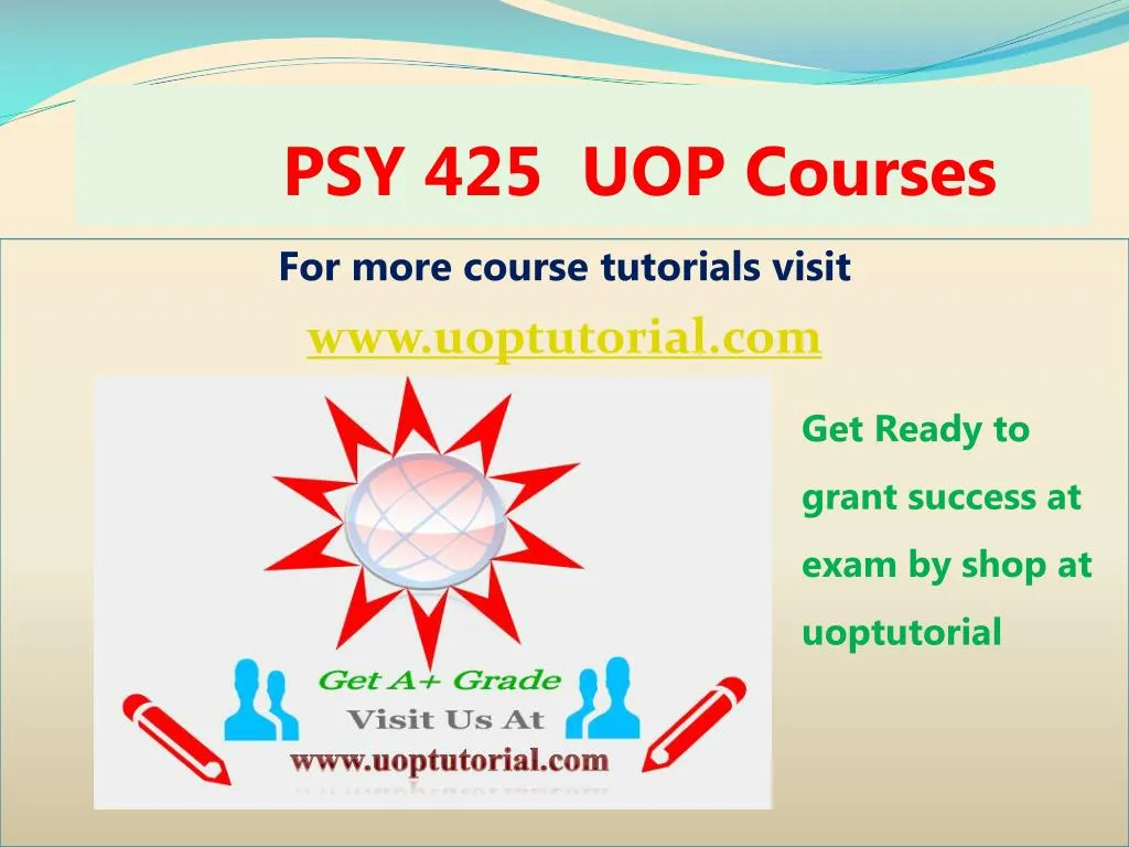 psy 425 uop courses